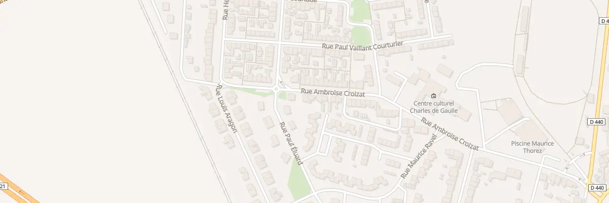 Plan du 3 Rue Ambroise Croizat à Escaudain