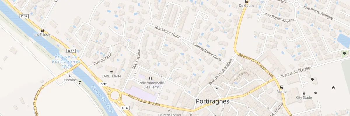 Plan du 9 Imp Lavoisier à Portiragnes