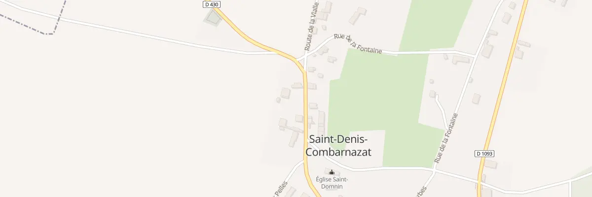 Plan du 9008 Rue de l’Eglise à Saint-Denis-Combarnazat