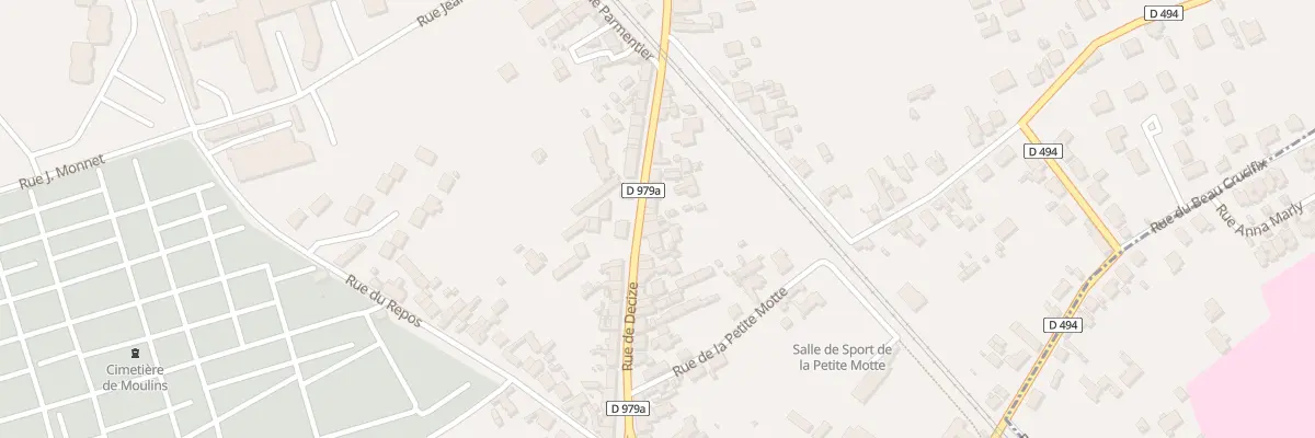 Plan du 150 Rue de Decize à Moulins