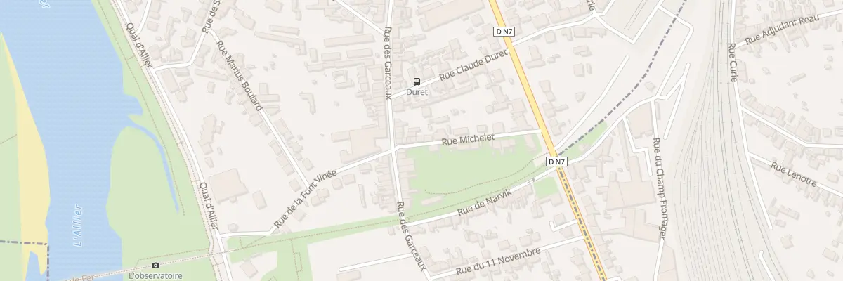 Plan du 10 Rue Michelet à Moulins