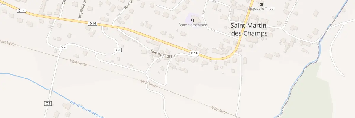 Plan du 21B Rue de l’Eglise à Saint-Martin-des-Champs