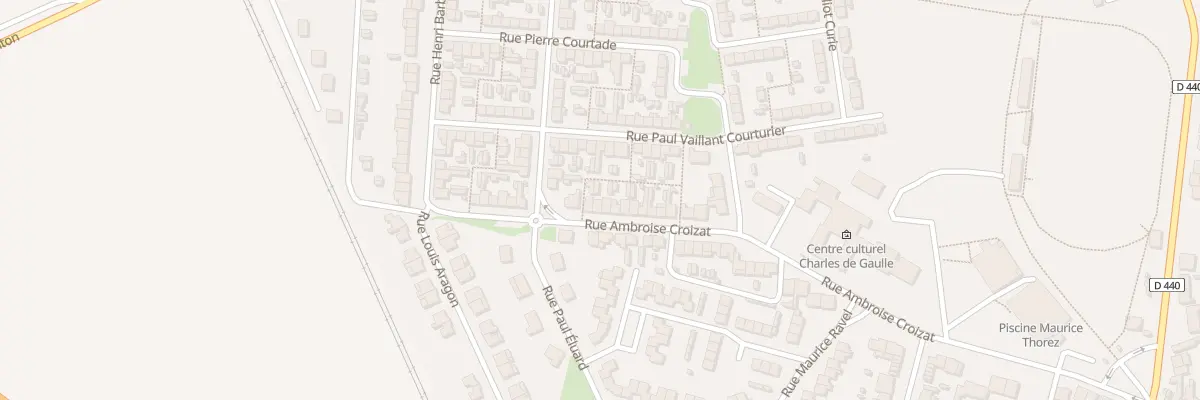 Plan du 18 Rue Ambroise Croizat à Escaudain