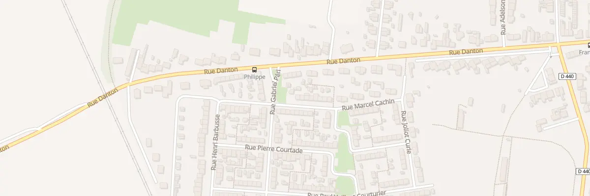Plan du 2 Rue Marcel Cachin à Escaudain
