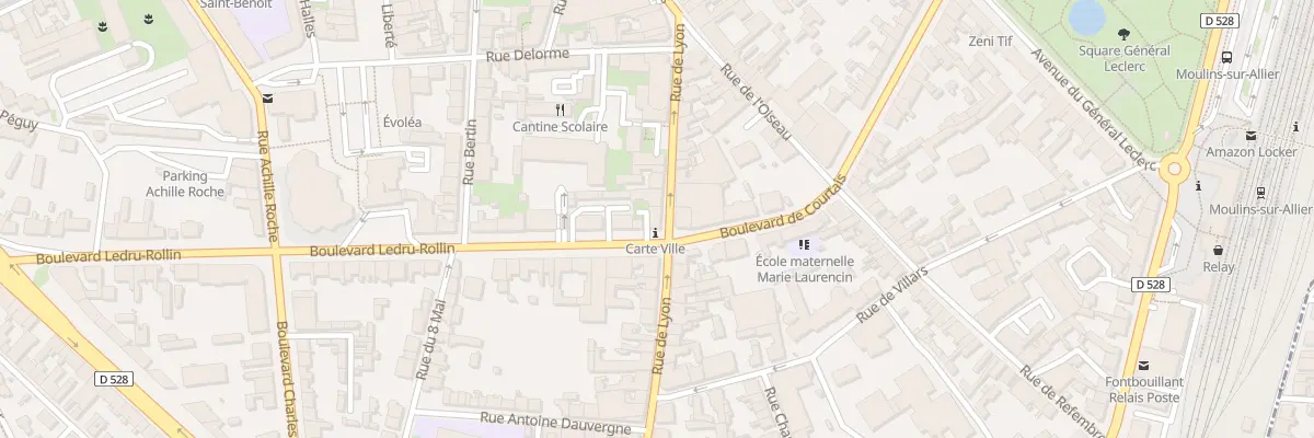 Plan du 17 Rue de Lyon à Moulins
