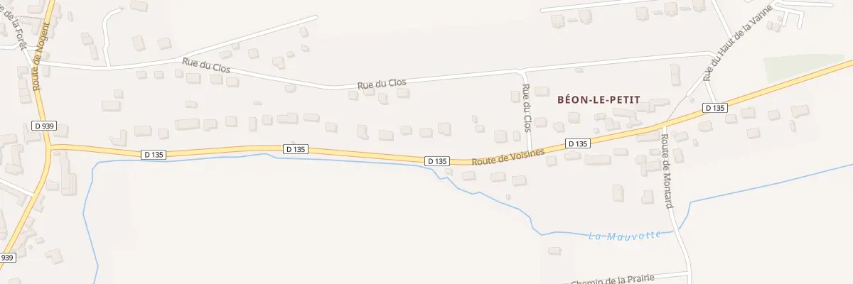 Plan du 25B Rte de Voisines à Soucy