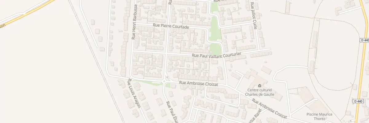 Plan du 23 Rue P Vaillant Couturier à Escaudain