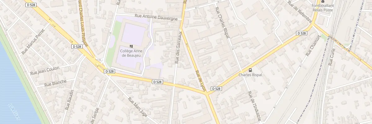 Plan du 85 Rue de Lyon à Moulins