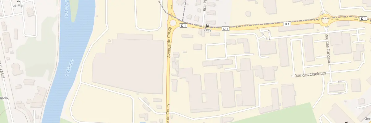 Plan du 60 Av de Coucy à Soissons