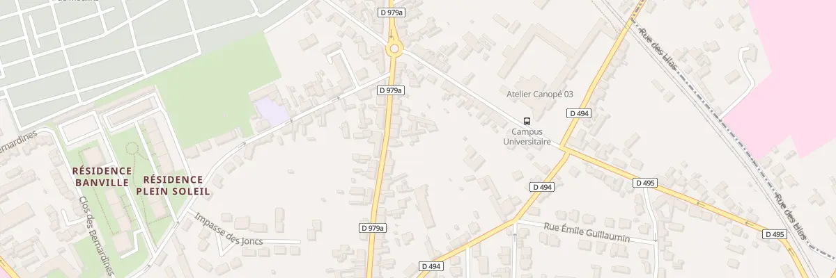 Plan du 86 Rue de Decize à Moulins
