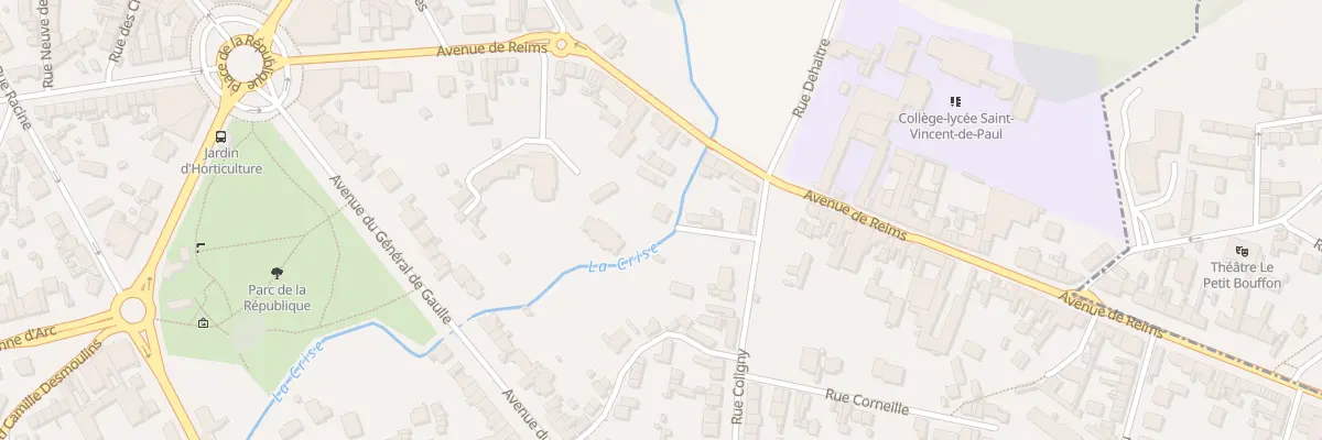 Plan du 22B Av de Reims à Soissons