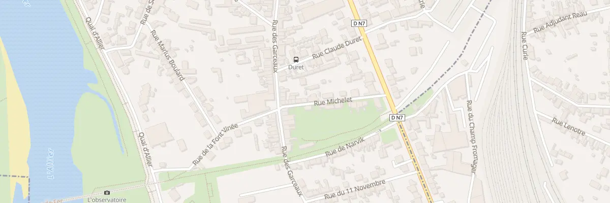 Plan du 12 Rue Michelet à Moulins