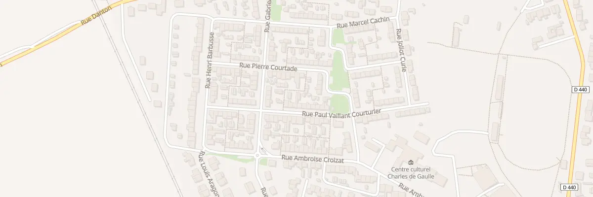Plan du 18 Rue P Vaillant Couturier à Escaudain