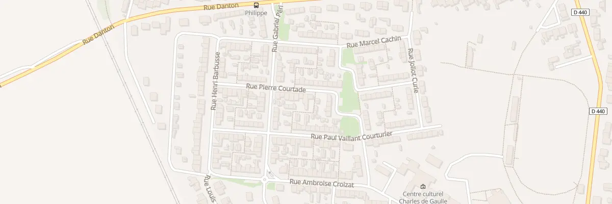 Plan du 25 Rue Pierre Courtade à Escaudain