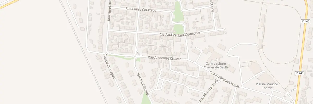 Plan du 22 Rue Ambroise Croizat à Escaudain