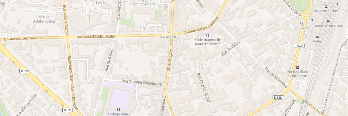Plan du 48 Rue de Lyon à Moulins