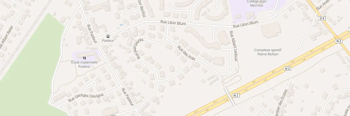 Plan du 8 Rue des Prés à Belleu