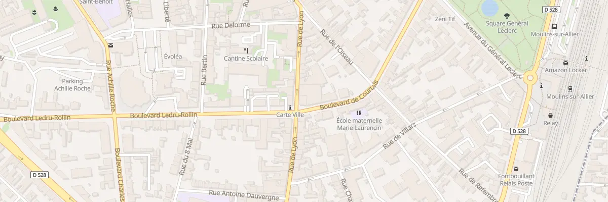 Plan du 28 Rue de Lyon à Moulins