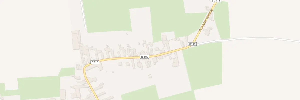 Plan du 14 Rue Jules Guesde à Cattenières