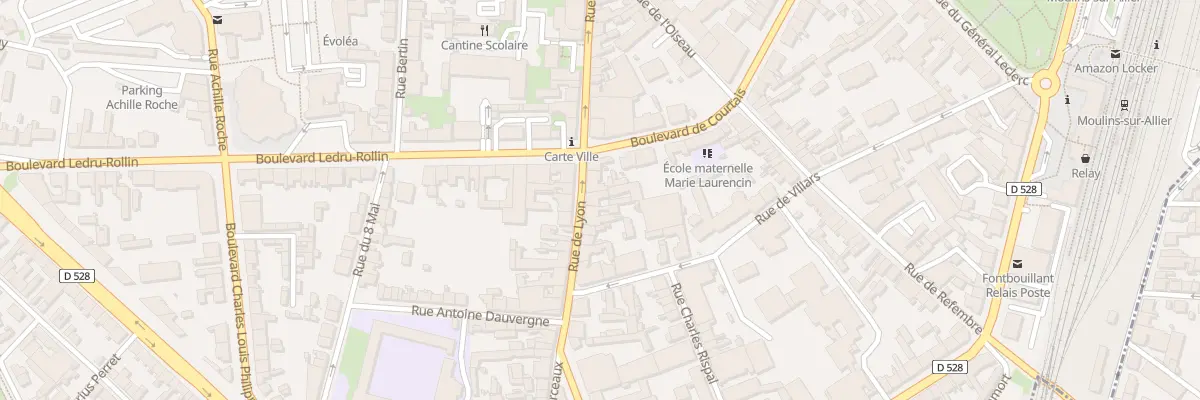 Plan du 38 Rue de Lyon à Moulins