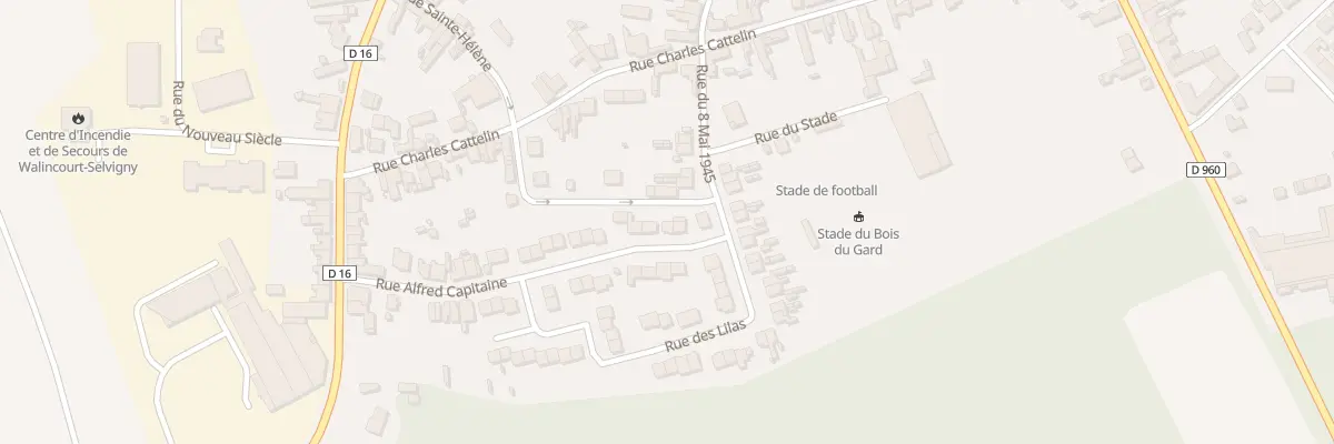 Plan du 33 Rue Alfred Capitaine à Walincourt-Selvigny