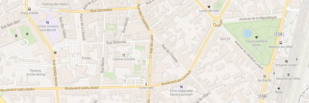 Plan du 8 Rue de Lyon à Moulins