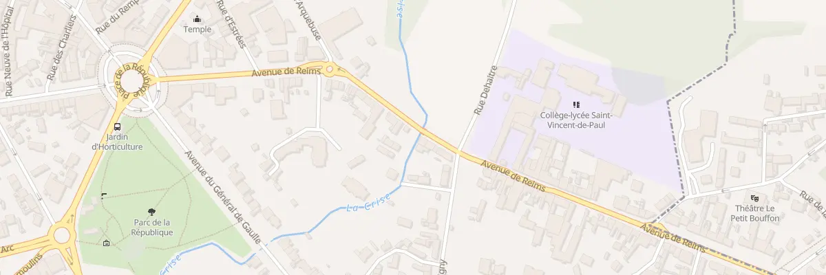 Plan du 22 Av de Reims à Soissons