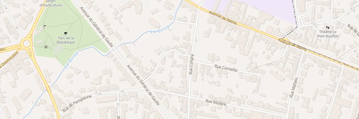 Plan du 12 Rue Coligny à Soissons
