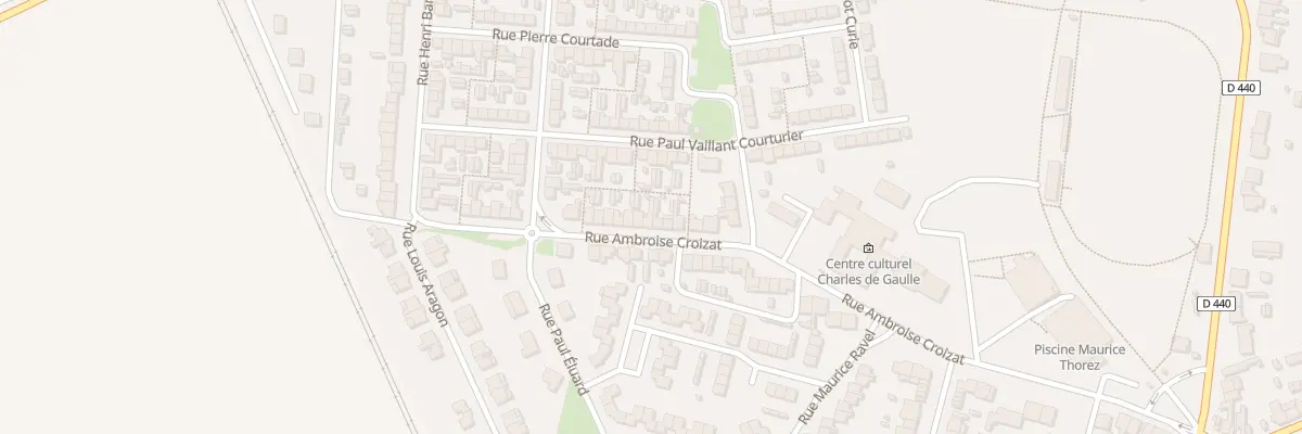 Plan du 28 Rue Ambroise Croizat à Escaudain