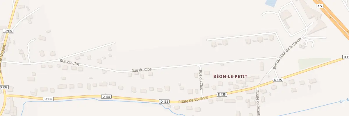 Plan du 25 Rue du Clos à Soucy