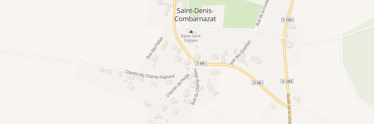 Plan du 9005 Rue du Champ Pagnant à Saint-Denis-Combarnazat