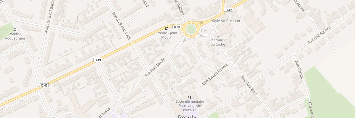 Plan du 6 Rue Pierre Brossolette à Rœulx