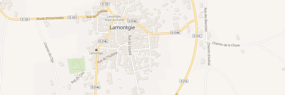 Plan du 7 Rue des Champagnades à Lamontgie