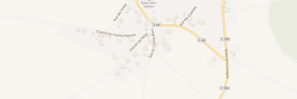 Plan du 9004 Rue du Champ Blanc à Saint-Denis-Combarnazat