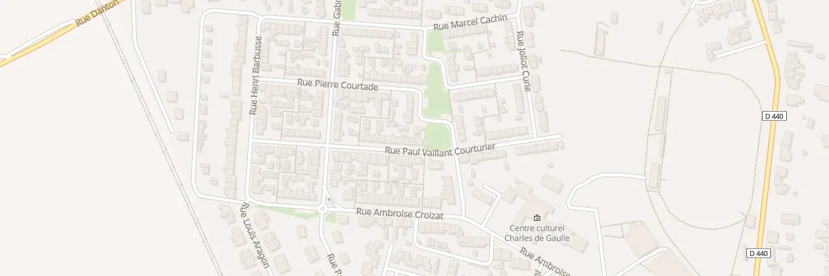 Plan du 30 Rue P Vaillant Couturier à Escaudain
