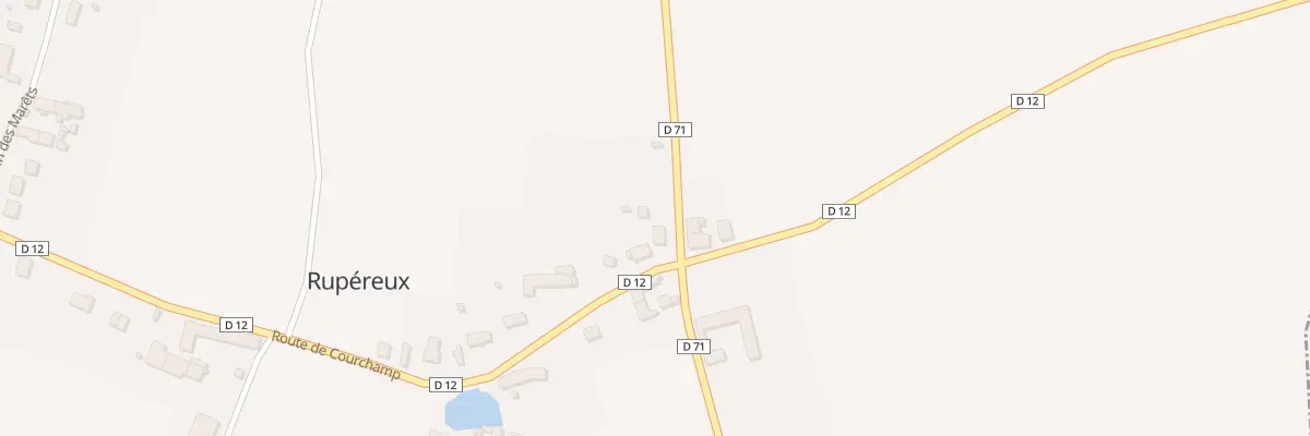 Plan du 1 Rte d’Augers En Brie à Rupéreux