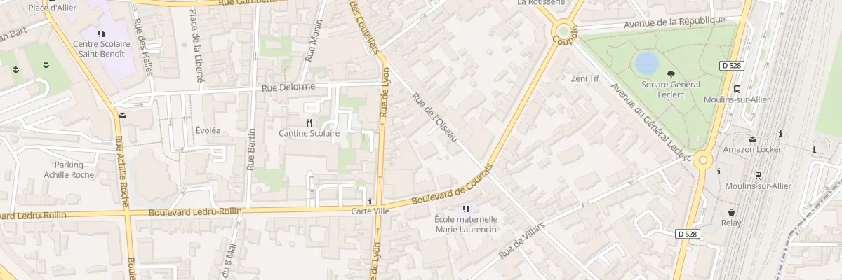 Plan du 15 Rue de l’Oiseau à Moulins