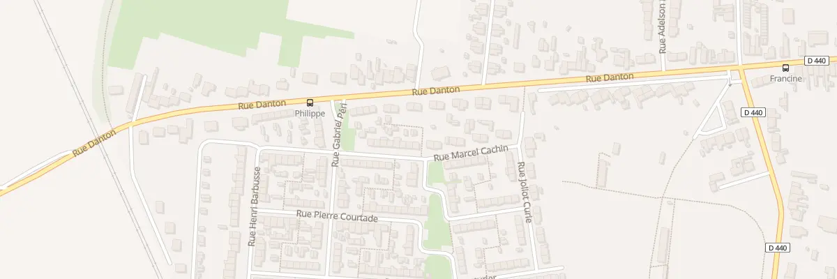Plan du 16 Rue Marcel Cachin à Escaudain