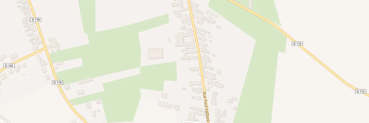 Plan du 22 Rue Paul Vaillant Couturier à Cattenières