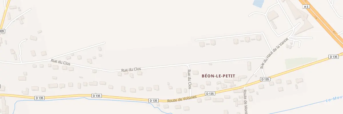 Plan du 27 Rue du Clos à Soucy