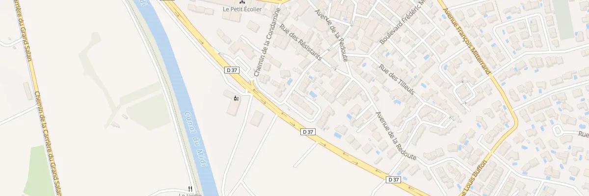Plan du 3 Lot Les Prelles à Portiragnes