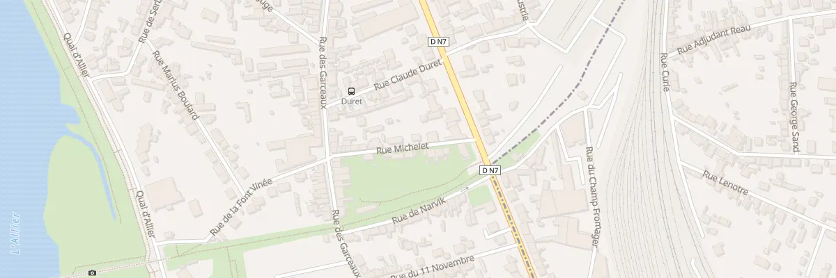 Plan du 22 Rue Michelet à Moulins