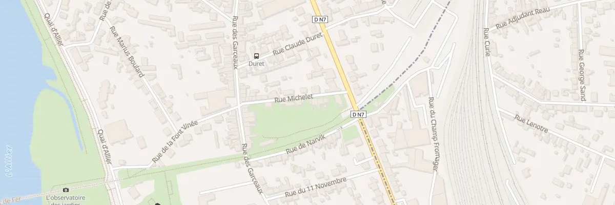 Plan du 15 Rue Michelet à Moulins