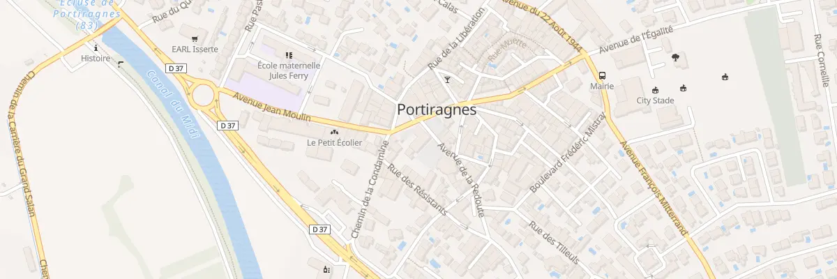 Plan du 4 Sq Saint - Félix à Portiragnes