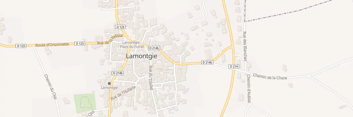 Plan du 25 Rue des Chasseaux à Lamontgie