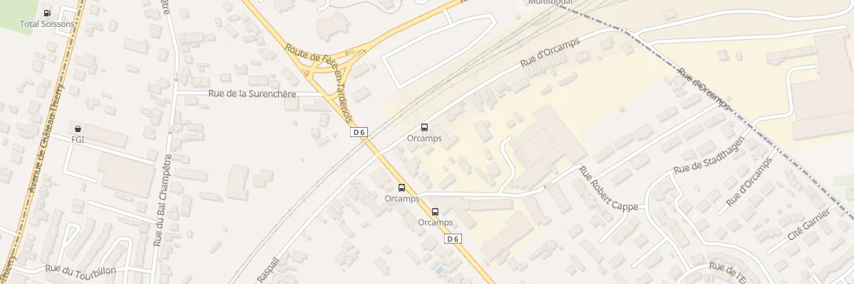 Plan du 6 Rte d’Orcamps à Belleu