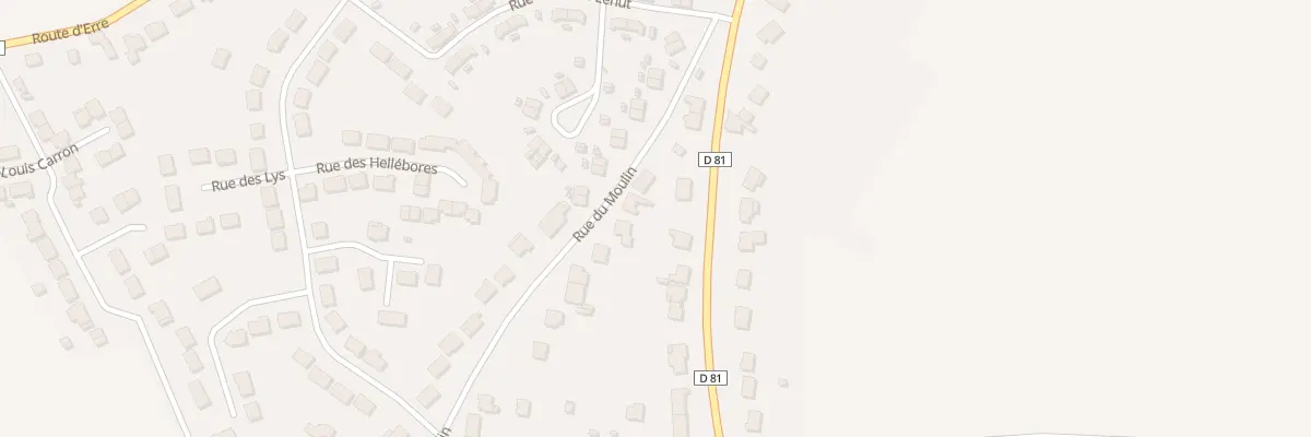 Plan du 27 Rue du Moulin à Hornaing