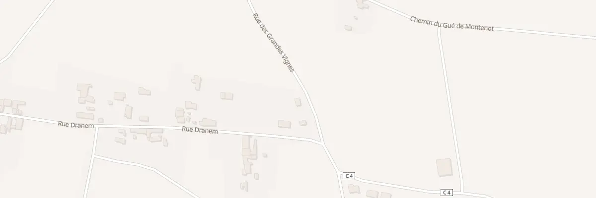 Plan du 1 Rue des Grandes Vignes à Montholon