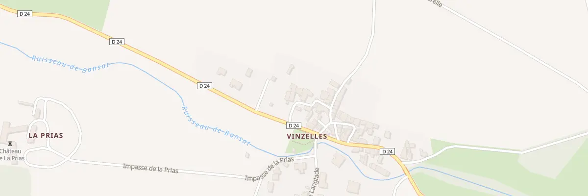 Plan du 5159 Vinzelles à Bansat