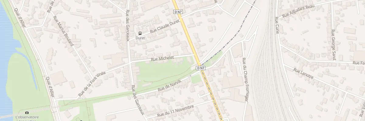 Plan du 21 Rue Michelet à Moulins